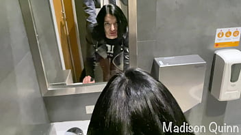 Quick Sex With Madison Quinn In A Public Restroom