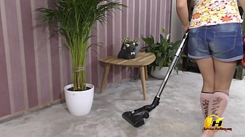 Vacuuming My Boobs And Pussy Katerina Hartlova As Housewife