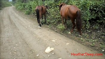Onlyfans Com Heatherdeep Peeing Next To Horse In Jungle