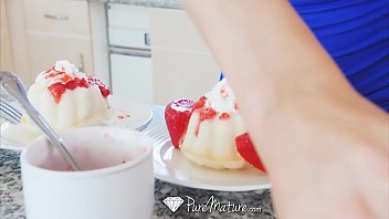 Puremature Whip Cream Kitchen Fuck With Mature Blonde Alix Lynx