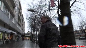 Cocksucking Dutch Prostitute Cumsprayed