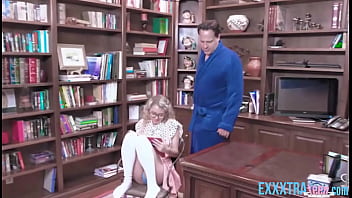 Small Blonde Teen Stepdaughter Allie Addison Seduced By Step Dad In Family Library